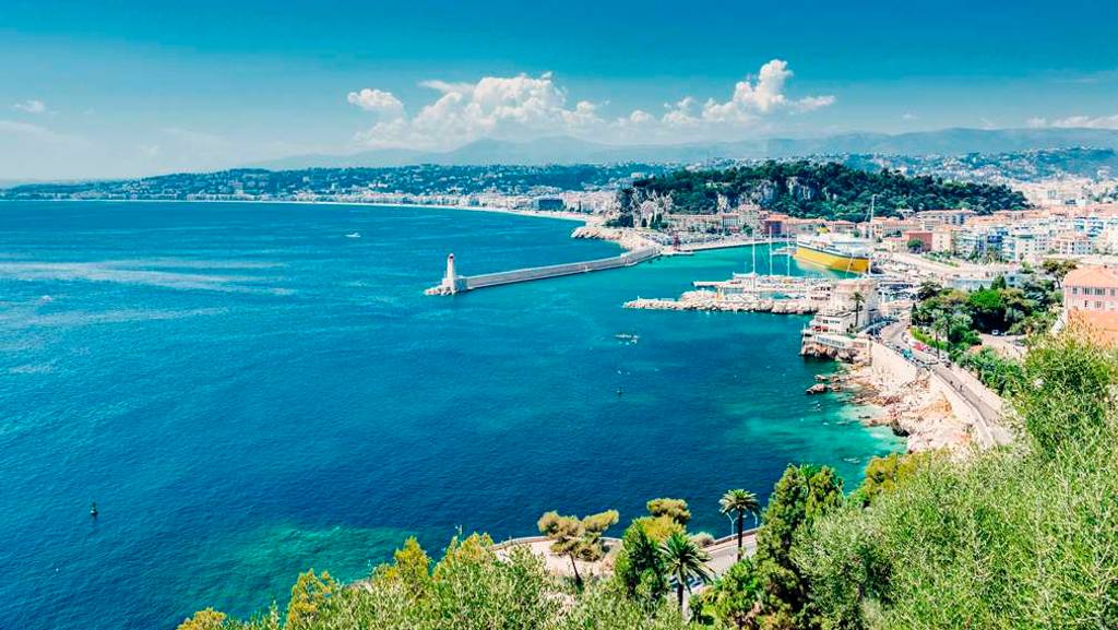 Beautiful French Coastline Mediterranean Sea Massif De L Esterel