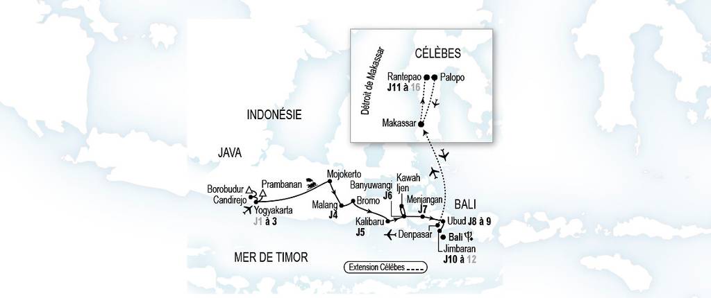 Volcans et rizières