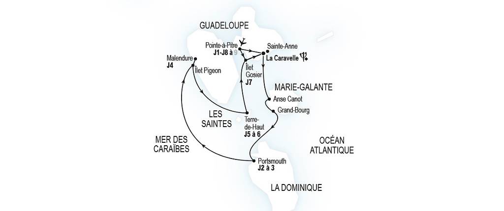Croisière au vent caribéen