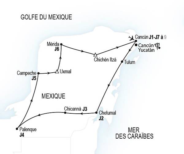 Grand tour du Yucatán