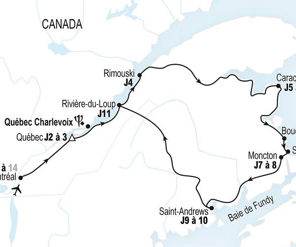 Québec et Nouveau Brunswick