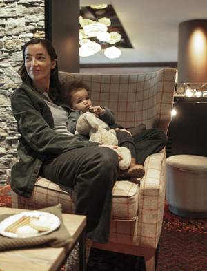 arrivée en resort avec bébé